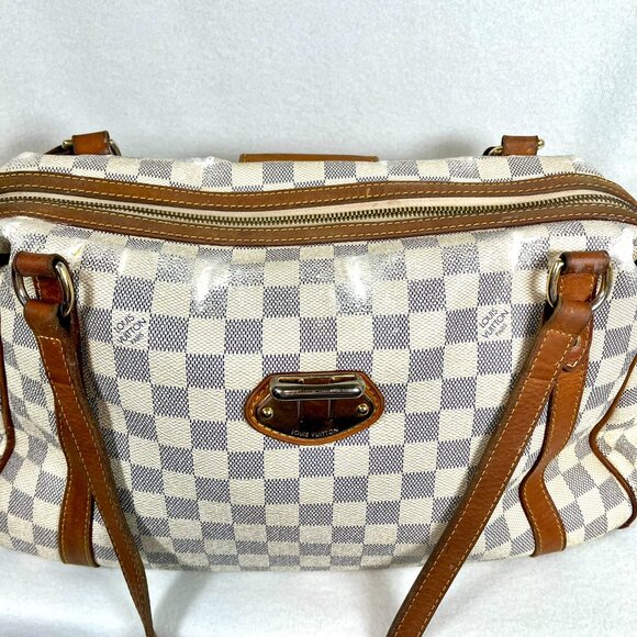 SOLD - Authentic 2012 Louis Vuitton Damier Azur Stresa MM Shoulder Bag - READ - Picture 12 of 16